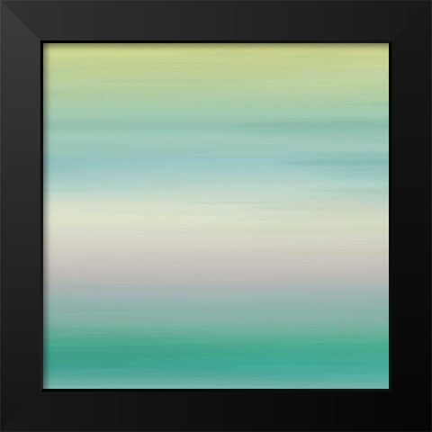 Calm Sea Breeze Black Modern Wood Framed Art Print by Grey, Jace