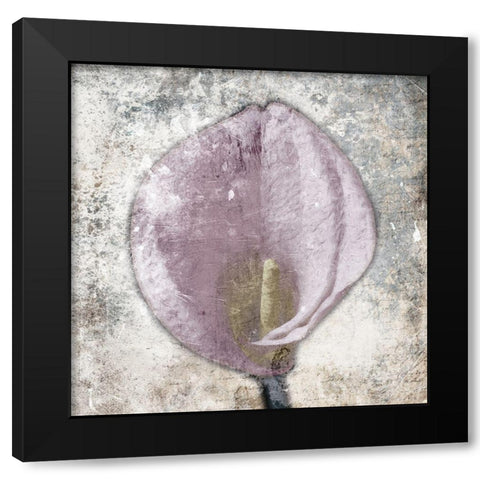 Hazy Grey Pink Black Modern Wood Framed Art Print with Double Matting by Grey, Jace