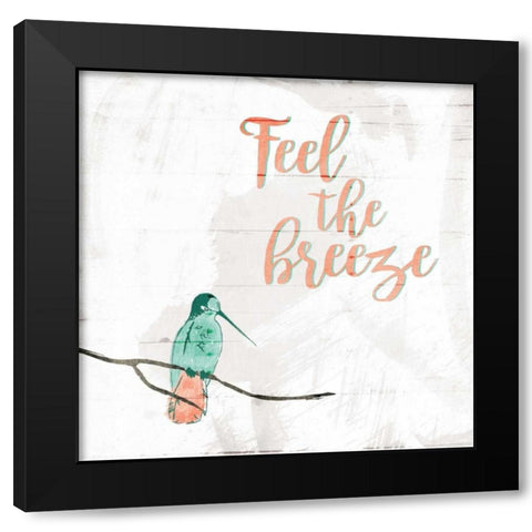 Feel The Breeze Black Modern Wood Framed Art Print by Grey, Jace