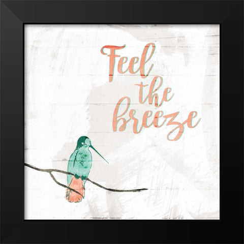Feel The Breeze Black Modern Wood Framed Art Print by Grey, Jace