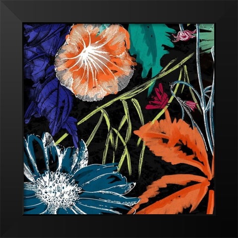 Tropical Forest Black Modern Wood Framed Art Print by Grey, Jace