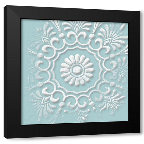 Floral Pop One Black Modern Wood Framed Art Print by Grey, Jace