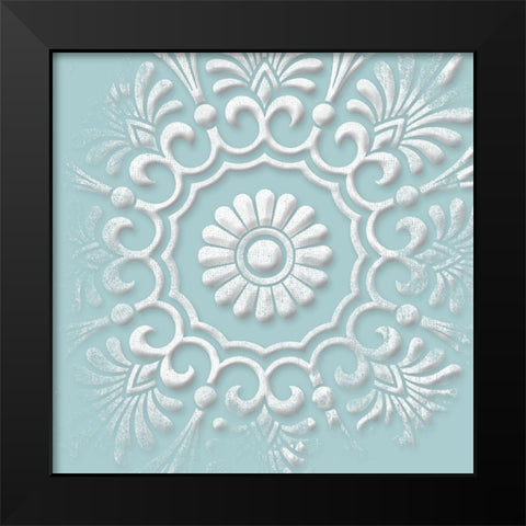Floral Pop One Black Modern Wood Framed Art Print by Grey, Jace