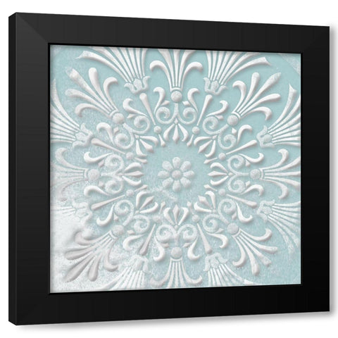 Floral Pop Two Black Modern Wood Framed Art Print by Grey, Jace