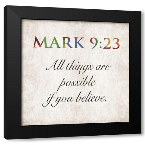 All Things Are Black Modern Wood Framed Art Print with Double Matting by Grey, Jace