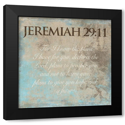 Know The Plans Black Modern Wood Framed Art Print with Double Matting by Grey, Jace