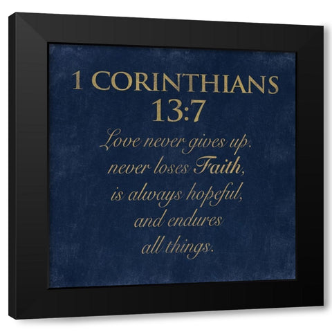 Love Never Black Modern Wood Framed Art Print with Double Matting by Grey, Jace