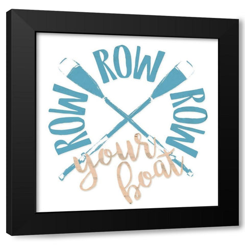 Your Boat Black Modern Wood Framed Art Print with Double Matting by Grey, Jace