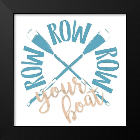 Your Boat Black Modern Wood Framed Art Print by Grey, Jace