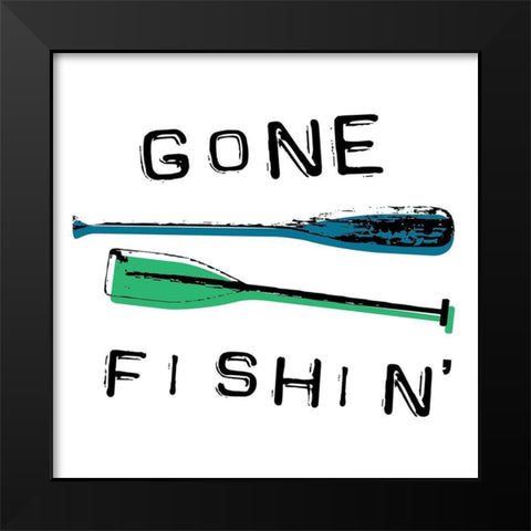 Gone Black Modern Wood Framed Art Print by Grey, Jace