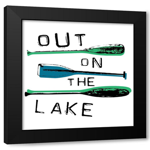 Out Black Modern Wood Framed Art Print by Grey, Jace