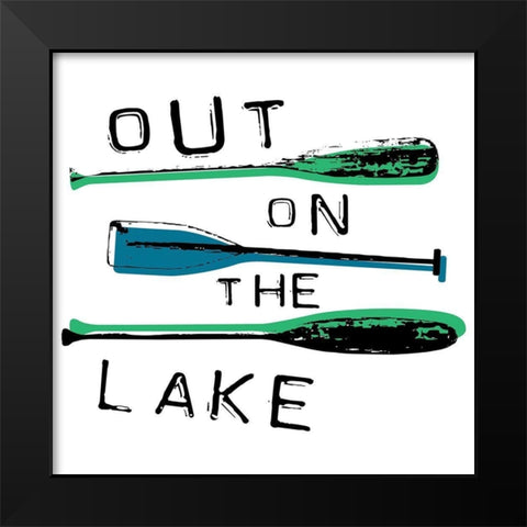 Out Black Modern Wood Framed Art Print by Grey, Jace