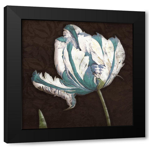 Brown Blues Black Modern Wood Framed Art Print with Double Matting by Grey, Jace