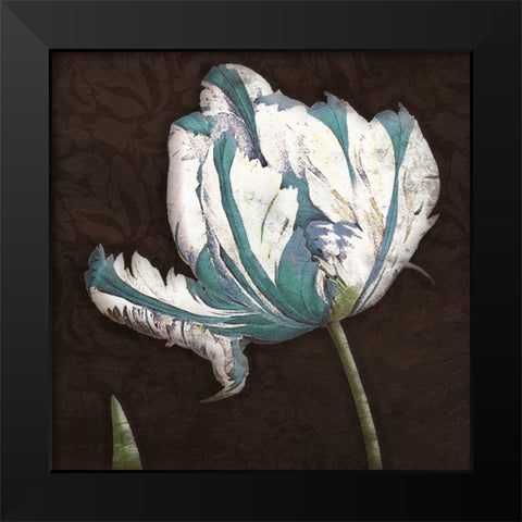 Brown Blues Black Modern Wood Framed Art Print by Grey, Jace