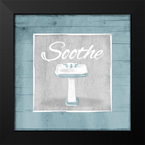 Soothe Sink Wood Black Modern Wood Framed Art Print by Grey, Jace