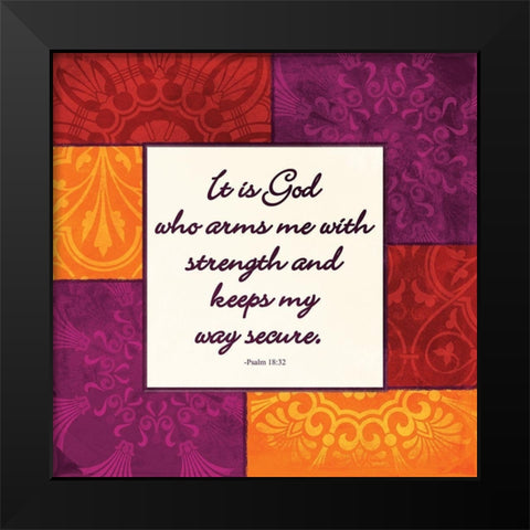 It Is God Black Modern Wood Framed Art Print by Grey, Jace