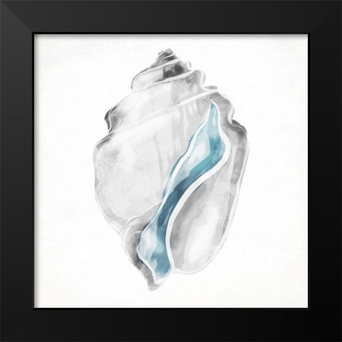 Soft Shell Black Modern Wood Framed Art Print by Grey, Jace