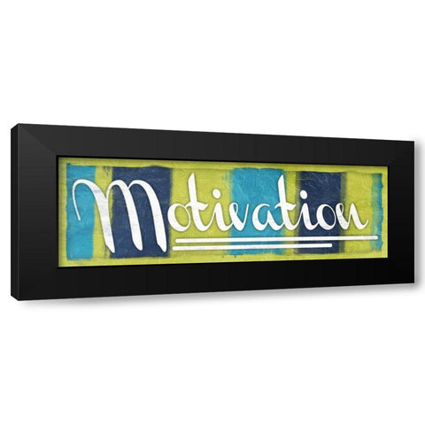 Motivation Black Modern Wood Framed Art Print with Double Matting by Grey, Jace