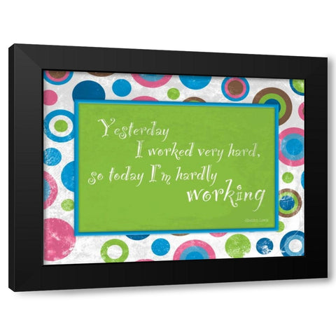 Bubbles Black Modern Wood Framed Art Print by Grey, Jace