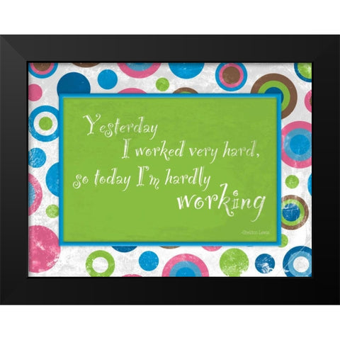 Bubbles Black Modern Wood Framed Art Print by Grey, Jace