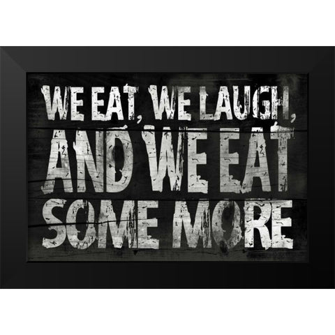 Kitchen Black Modern Wood Framed Art Print by Grey, Jace