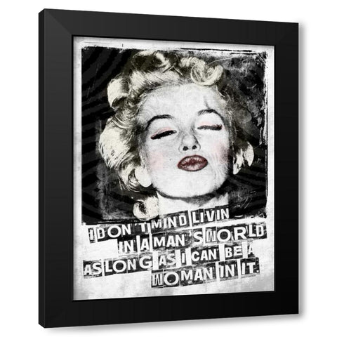 Monroe Black Modern Wood Framed Art Print with Double Matting by Grey, Jace