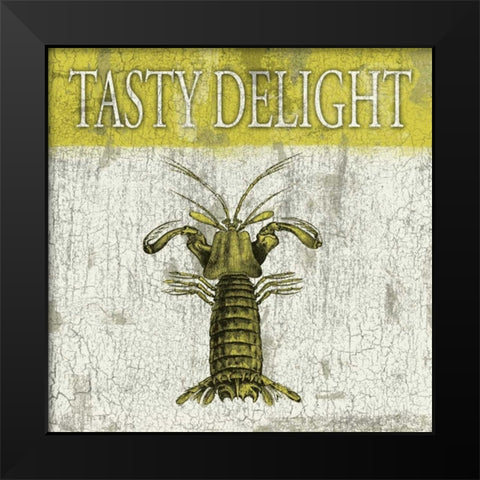 Tasty Delight Black Modern Wood Framed Art Print by Grey, Jace