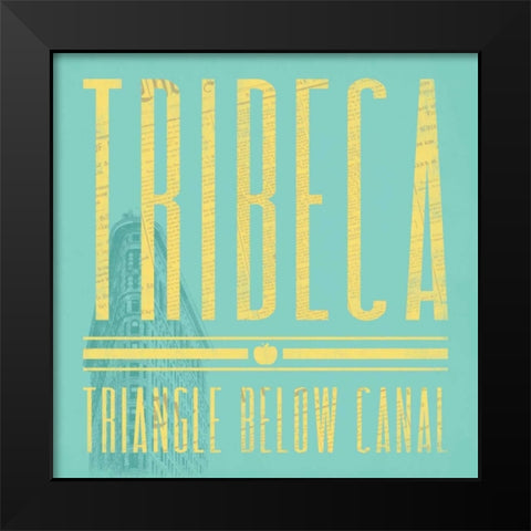 Tribeca in Spring Black Modern Wood Framed Art Print by Grey, Jace