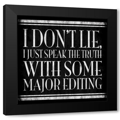 Smarty Pants Black Modern Wood Framed Art Print by Grey, Jace