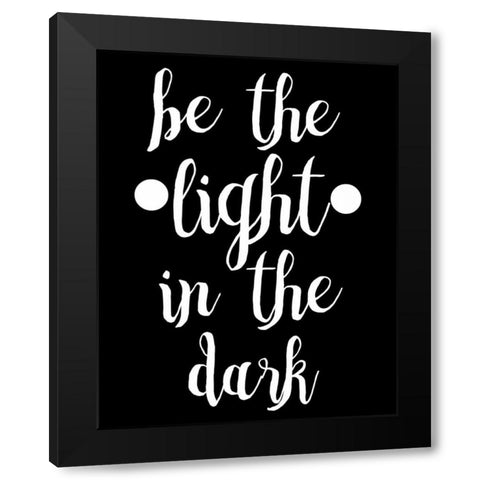 Light In The Dark Black Modern Wood Framed Art Print with Double Matting by Matic, Jelena