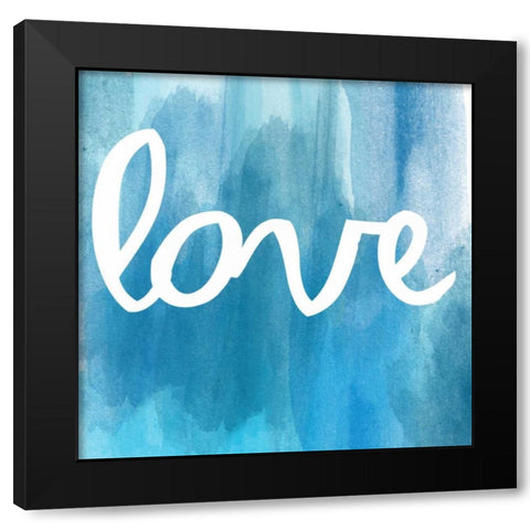 Cool Love Black Modern Wood Framed Art Print with Double Matting by Matic, Jelena