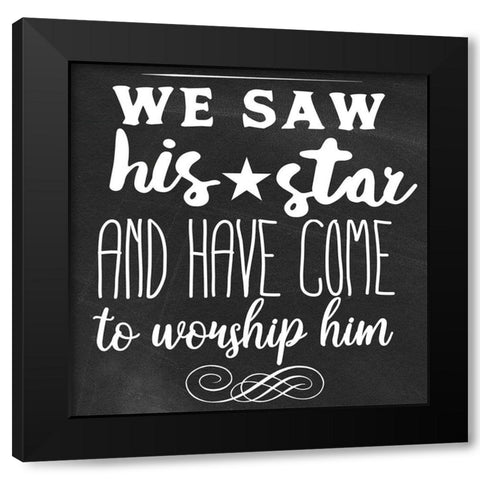 We Saw Black Modern Wood Framed Art Print by Matic, Jelena