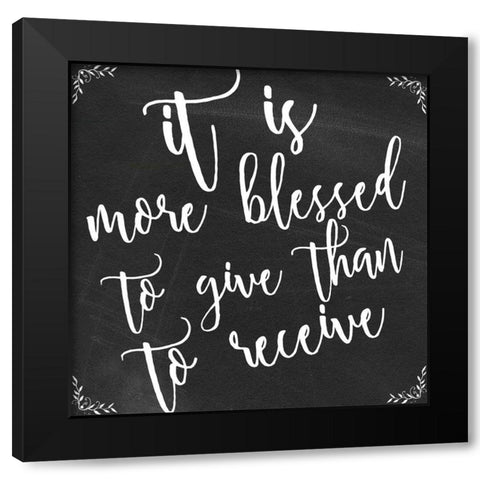 It Is Black Modern Wood Framed Art Print with Double Matting by Matic, Jelena