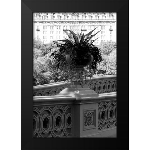Central Park Bridge 5 Black Modern Wood Framed Art Print by Grey, Jace