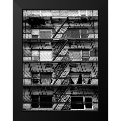 Escaping The Fire D Black Modern Wood Framed Art Print by Pica, Jeff