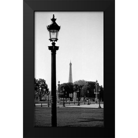 Eifel Tower 3 Black Modern Wood Framed Art Print by Pica, Jeff
