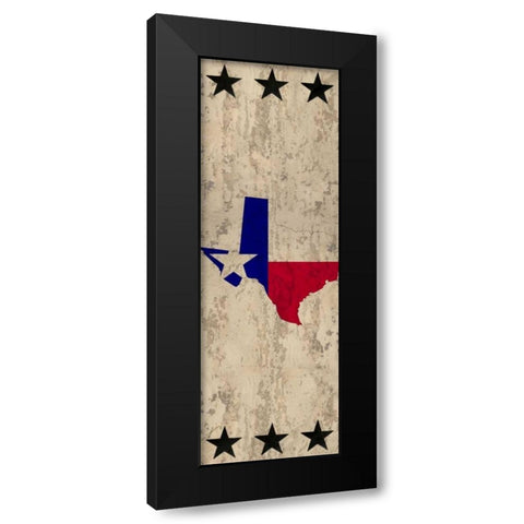 Lone Star State Black Modern Wood Framed Art Print by Allen, Kimberly