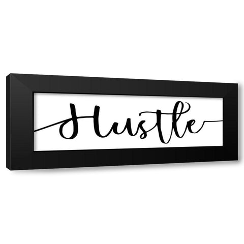 Hustle 9 Black Modern Wood Framed Art Print with Double Matting by Kimberly, Allen
