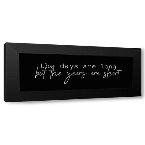 The Days Black Modern Wood Framed Art Print by Kimberly, Allen