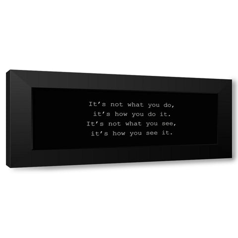 How You Black Modern Wood Framed Art Print with Double Matting by Kimberly, Allen