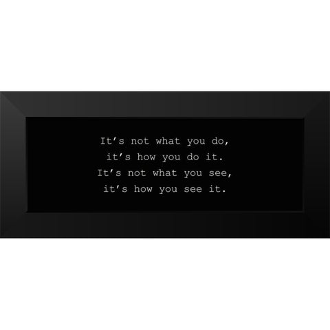 How You Black Modern Wood Framed Art Print by Kimberly, Allen