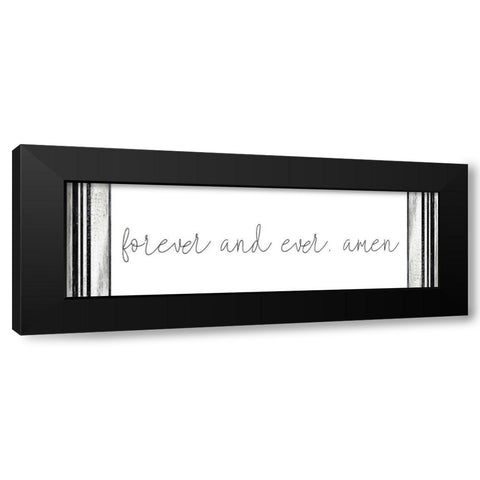 Forever and Ever Black Modern Wood Framed Art Print with Double Matting by Kimberly, Allen