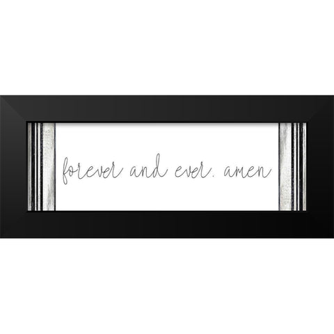 Forever and Ever Black Modern Wood Framed Art Print by Kimberly, Allen