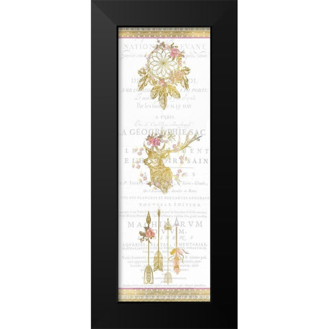 Free Spirit Panel Black Modern Wood Framed Art Print by Allen, Kimberly