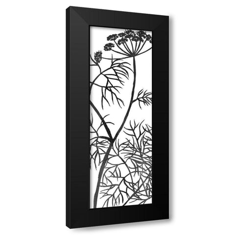 Botanical Panel 3 Black Modern Wood Framed Art Print with Double Matting by Allen, Kimberly