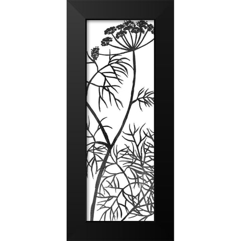 Botanical Panel 3 Black Modern Wood Framed Art Print by Allen, Kimberly