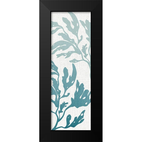 Seaweed Panel 1 Black Modern Wood Framed Art Print by Allen, Kimberly