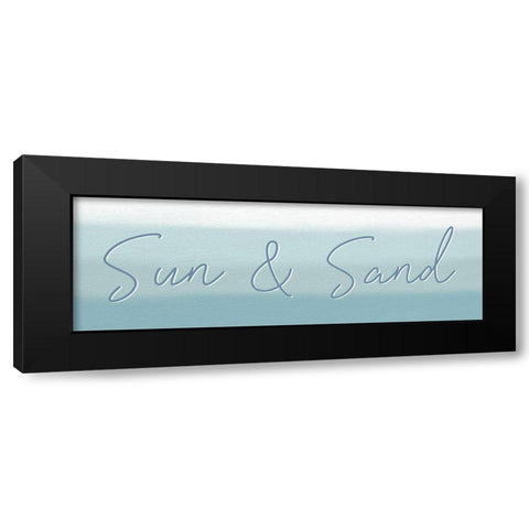 Sun And Sand Black Modern Wood Framed Art Print by Allen, Kimberly