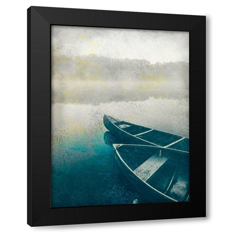 Lake Dusk Black Modern Wood Framed Art Print with Double Matting by Allen, Kimberly