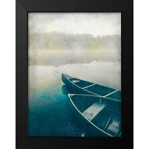 Lake Dusk Black Modern Wood Framed Art Print by Allen, Kimberly